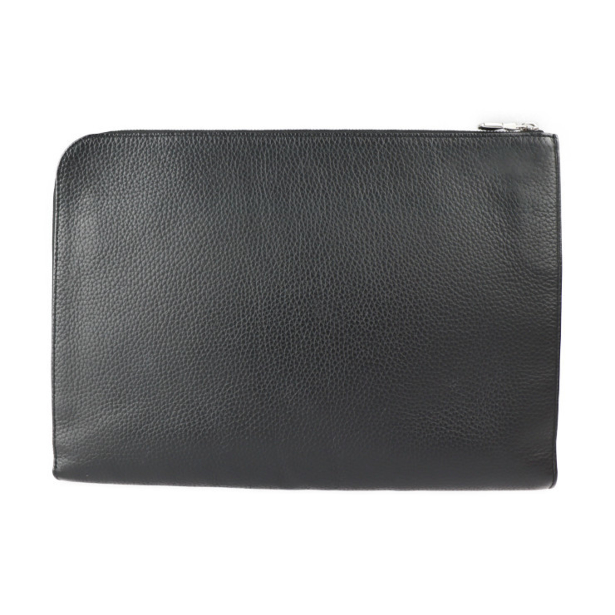 LOUIS VUITTON Louis Vuitton Pochette Jules GM NM Second Bag M67768 Taurillon Leather Noir Black Silver Metal Fittings Clutch Pouch L-shaped Zipper