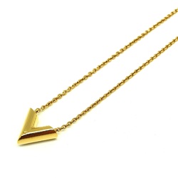 LOUIS VUITTON Necklace Essential V Gold Chain Pendant Ladies' Accessories