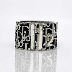 Christian Dior Ring Silver Black White Trotter No. 9 Ladies