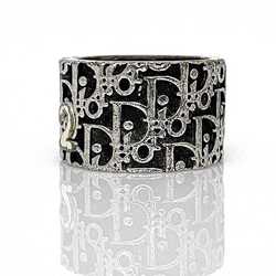 Christian Dior Ring Silver Black White Trotter No. 9 Ladies