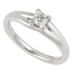 Chaumet CHAUMET lian solitaire ring Pt950 9.5 one grain diamond about 0.20ct engagement