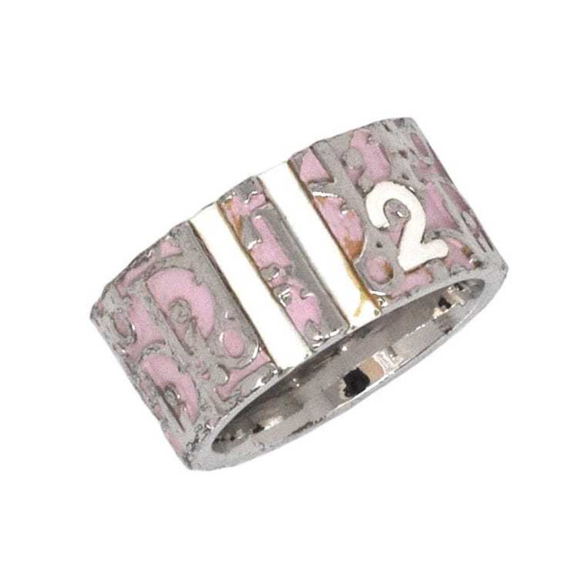 Christian Dior Ring Silver Pink White Trotter No. 14 Women's CD