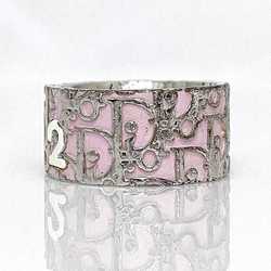 Christian Dior Ring Silver Pink White Trotter No. 14 Women's CD