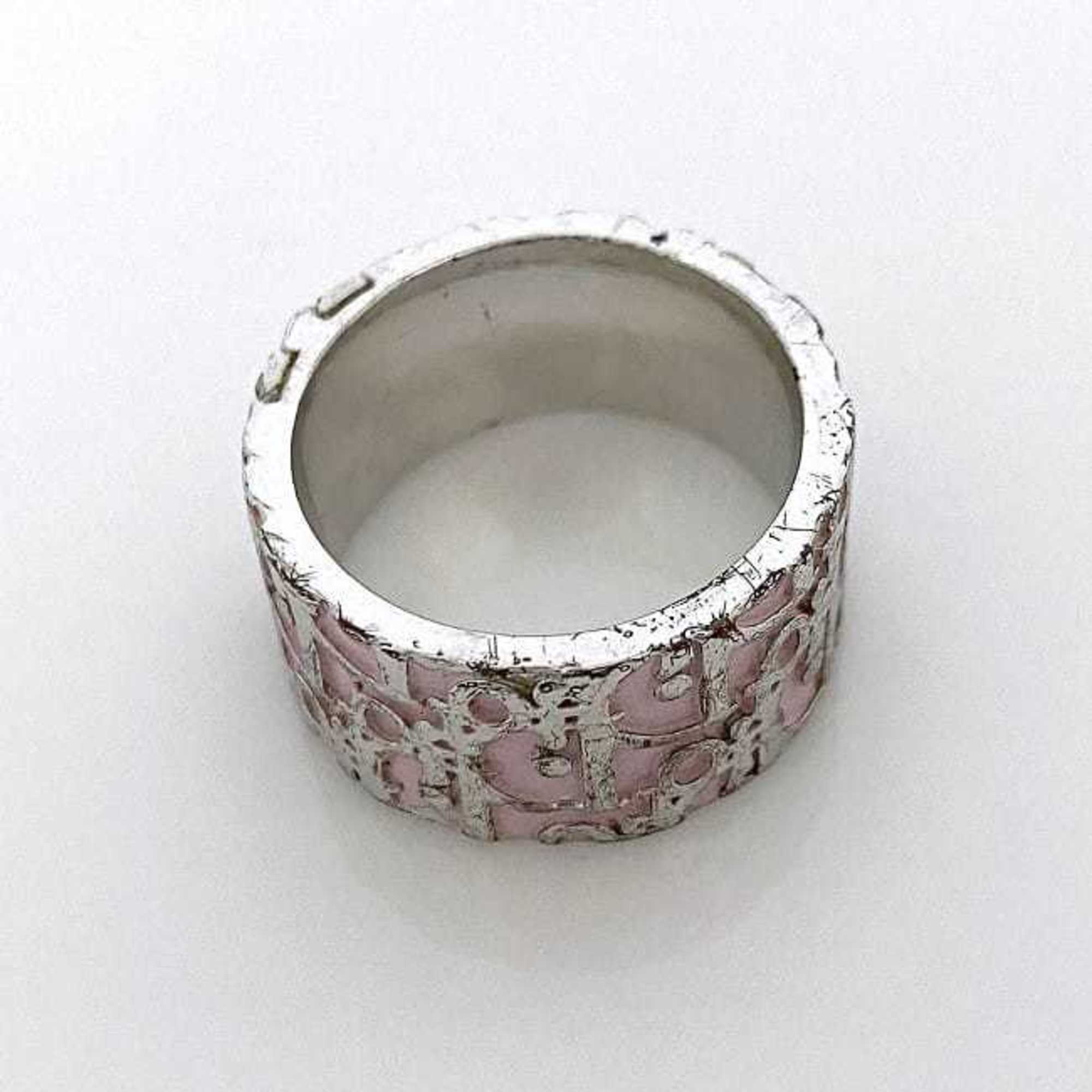 Christian Dior Ring Silver Pink White Trotter No. 14 Women's CD