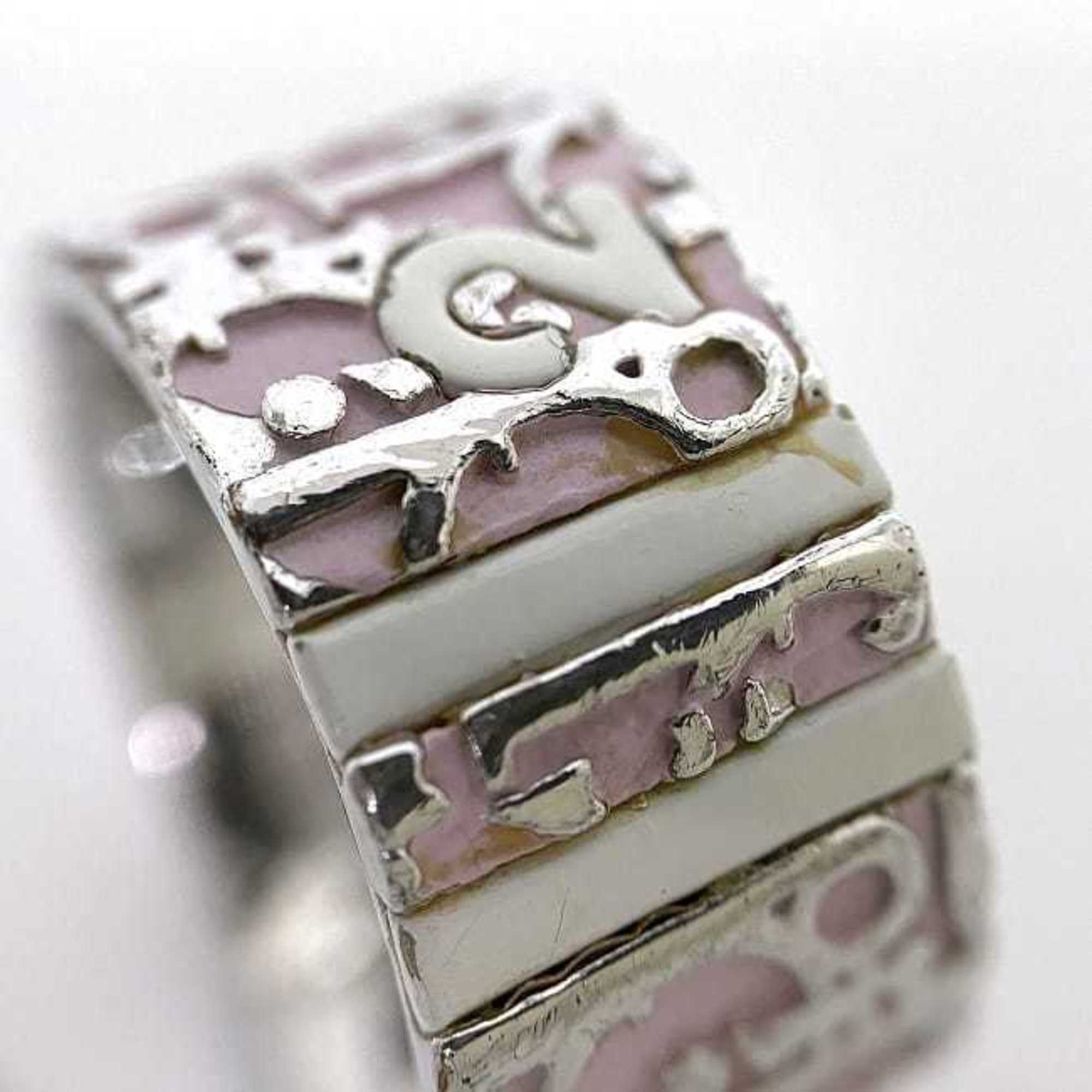 Christian Dior Ring Silver Pink White Trotter No. 14 Women's CD