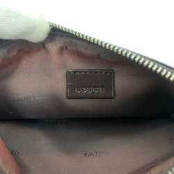Loewe Pouch Dark Brown Black Anagram 290606 PVC Leather LOEWE Women's Accessory