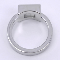 Chopard Happy Diamond Square 82/2938-20 K18 White Gold x No. 10 Women's Ring