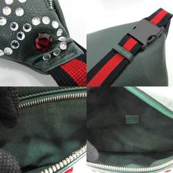 Gucci bag body multicolor moss green system waist stripe women's leather x bijou 484683 GUCCI