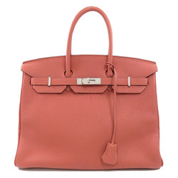 Hermes Birkin 35 Pink Handbag Togo Ladies