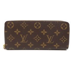 LOUIS VUITTON Clemence Monogram Canvas Wallet Brown