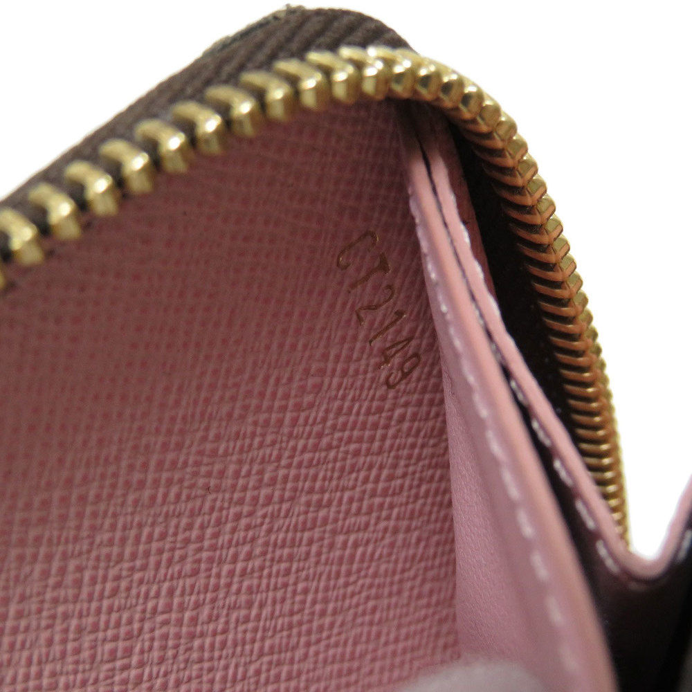 Louis Vuitton M61298 Clemence Monogram Rose Ballerine Zip Wallet