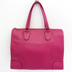 Valextra Women's Leather Tote Bag Pink
