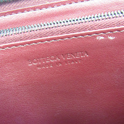 Bottega Veneta Intrecciato Women's Leather Long Wallet (bi-fold) Bordeaux