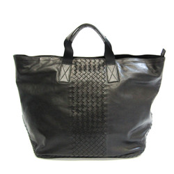 Bottega Veneta Intrecciato Women,Men Leather Boston Bag,Handbag Black