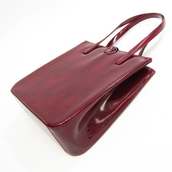 Cartier Happy Birthday Women's Leather Handbag Bordeaux