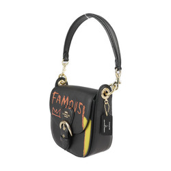 COACH coach Basquiat collaboration shoulder bag C5663 leather black multicolor gold metal fittings 2WAY crossbody handbag pochette