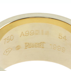 Piaget #54 Possession Diamond Women's Men's Ring 750 Yellow Gold No. 14.5
