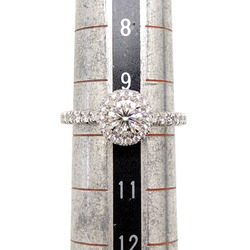 Cartier #50 Destine Solitaire Diamond Ladies Ring Pt950 Platinum No. 9.5