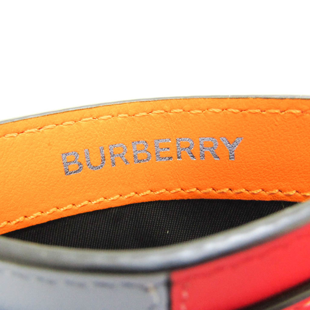 Burberry Orange Sandon Business Card Holder Burberry