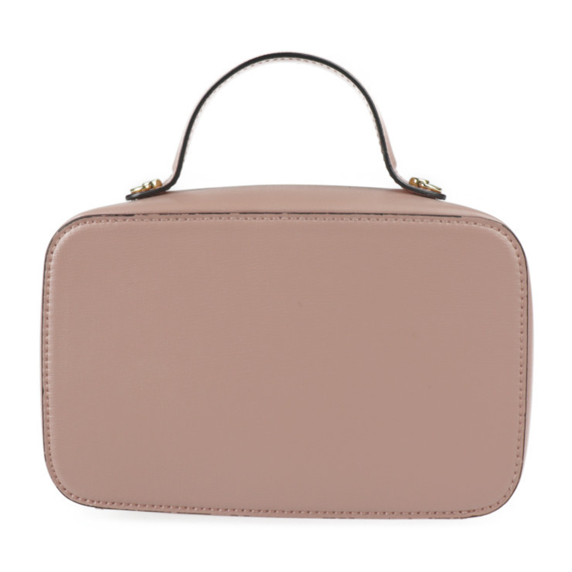 Salvatore Ferragamo Vara shoulder bag 22 E004 calf leather pink beige gold hardware 2WAY handbag pochette ribbon