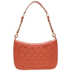 CHANEL CAVIAR SKIN CHAIN ONE SHOULDER BAG SALMON PINK