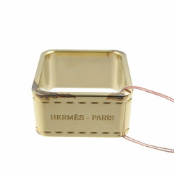 Hermes Bolduc Metal Gold Scarf Ring