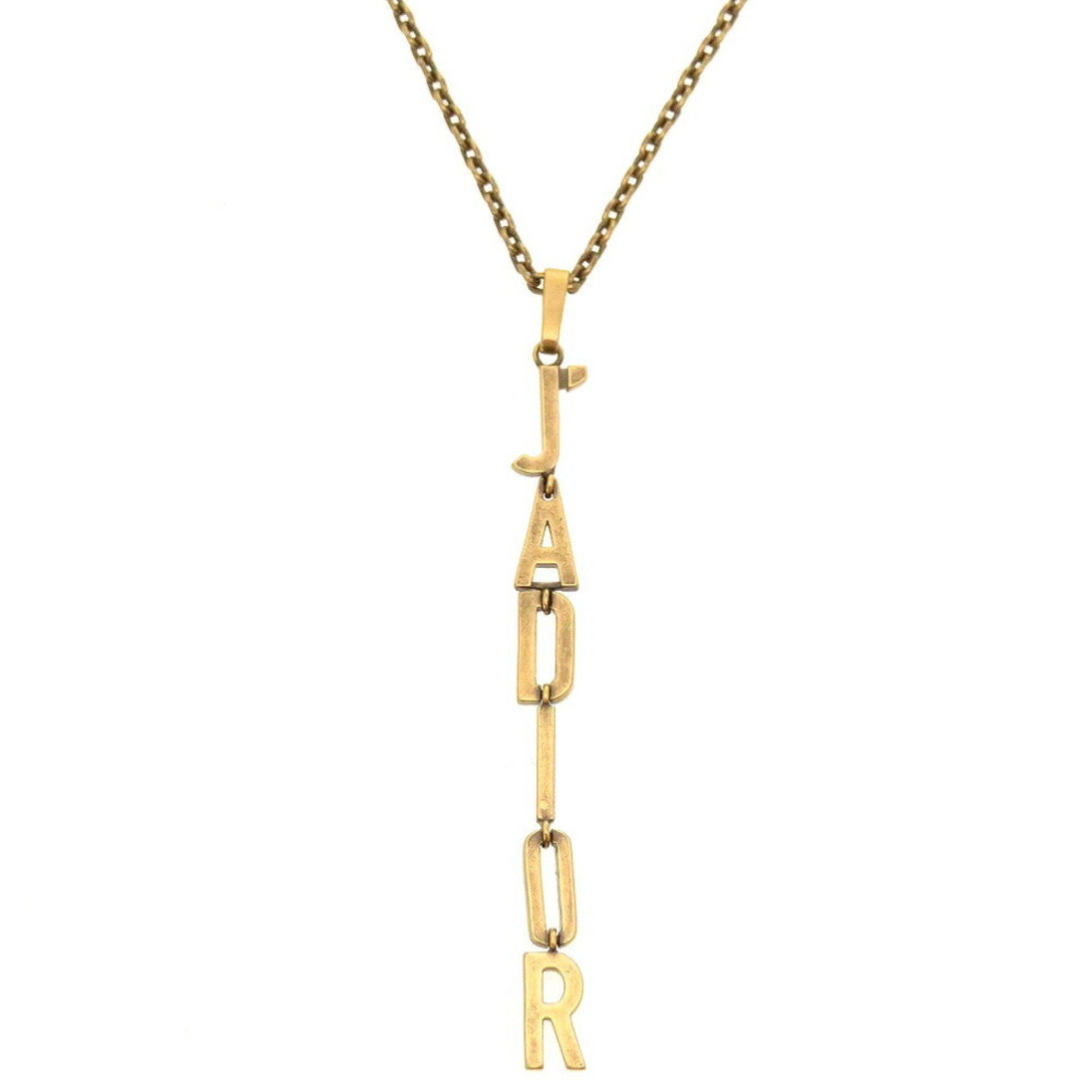 Christian Dior J'dior metal gold necklace