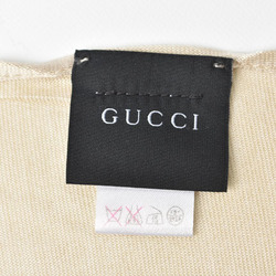 Gucci scarf muffler GUCCI large silk beige white 340028 3G021 9167