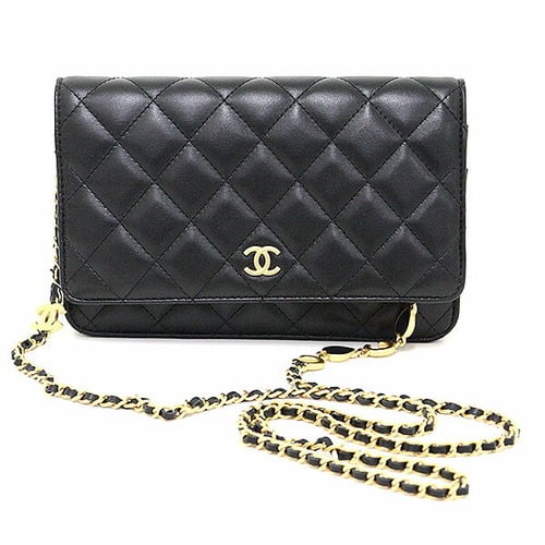Chanel Lambskin Coco Mark Chain Wallet Red – The Refind Closet