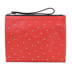 Marni MARNI clutch bag red × silver unisex