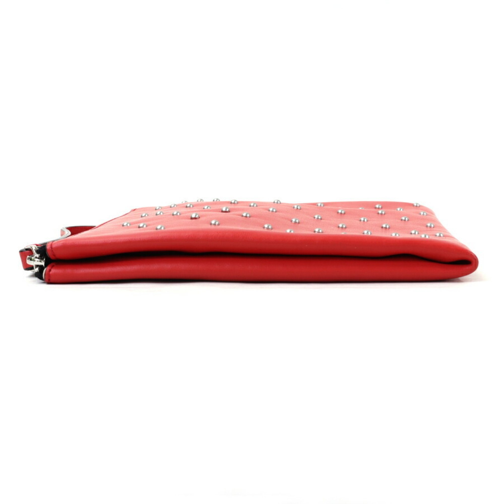 Marni MARNI clutch bag red × silver unisex