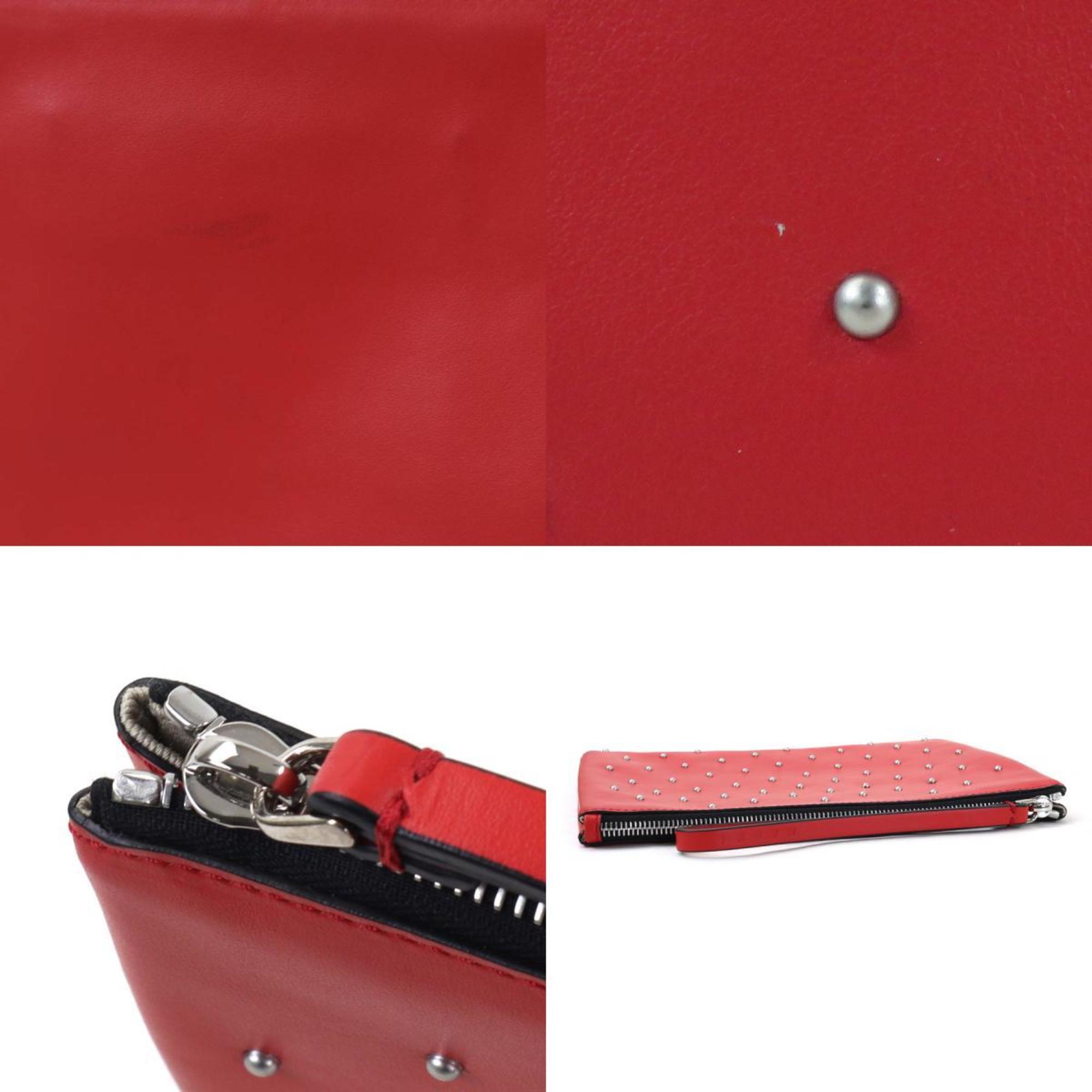 Marni MARNI clutch bag red × silver unisex