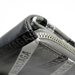 Balenciaga BALENCIAGA Bifold Wallet Leather Gray Unisex