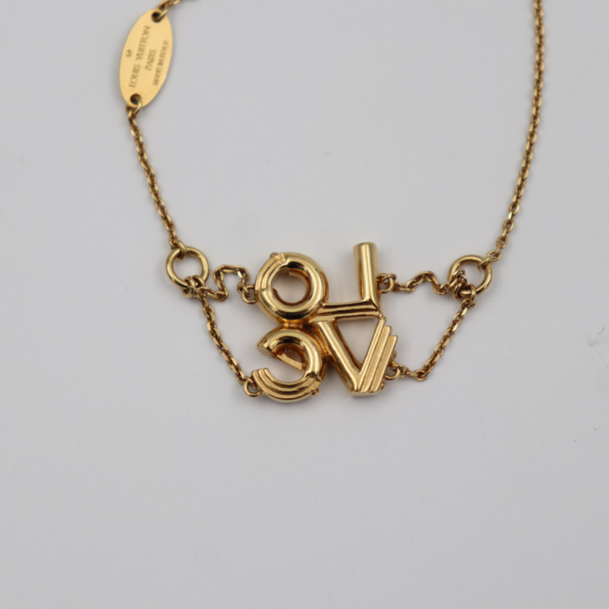 LOUIS VUITTON Louis Vuitton LV&ME LOVE Bracelet M62844 Metal Gold