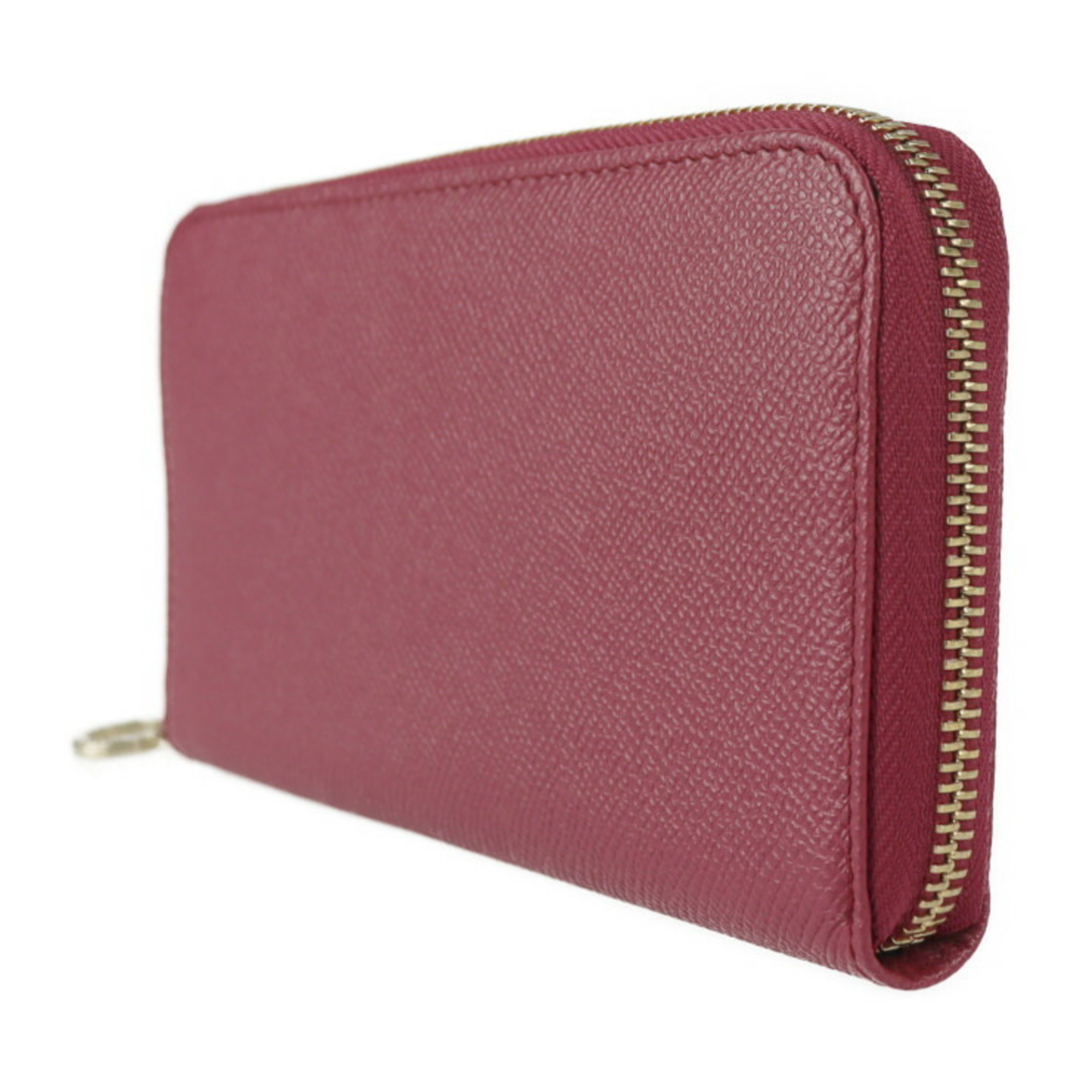 BVLGARI Bulgari Long Wallet 286311 Leather HEATHER AMETHYST Pink Series Gold Hardware Round Zipper