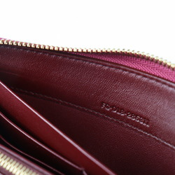 BVLGARI Bulgari Long Wallet 286311 Leather HEATHER AMETHYST Pink Series Gold Hardware Round Zipper