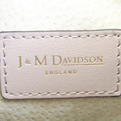 J&M Davidson Carnival L Women's Leather Shoulder Bag Pink Beige