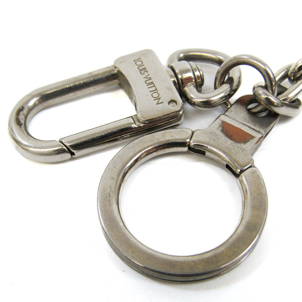 LOUIS VUITTON LV KEY RING INITIALS M65071 SILVER METAL KEY HOLDER