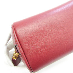Burberry CUBE MICRO CB SMOOTH LEATHER 8032973 Women's Leather Pouch Dark Red