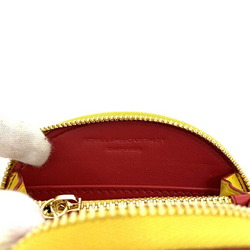 Stella McCartney coin case pink yellow gold 700258 w8857 6601 leather STELLA McCARTNEY purse half moon wallet compact