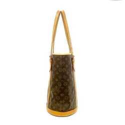 Louis Vuitton Bucket GM Brown Monogram M42236 Canvas Nume Leather VI0914 LOUIS VUITTON Bag Women's