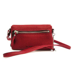 Burberry Women's Leather Shoulder Bag Red Color
