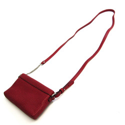 Burberry Women's Leather Shoulder Bag Red Color