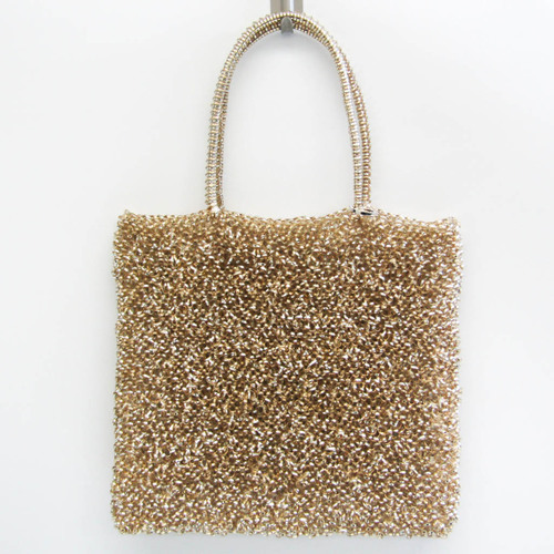 Anteprima Square Women's Wire Handbag Gold