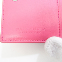 Bottega Veneta Intrecciato Women's Leather Wallet (tri-fold) Pink