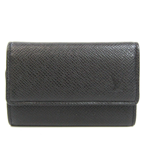 Louis Vuitton Taiga 6 Key Holder M30500 Men's Taiga Leather Key Case Noir