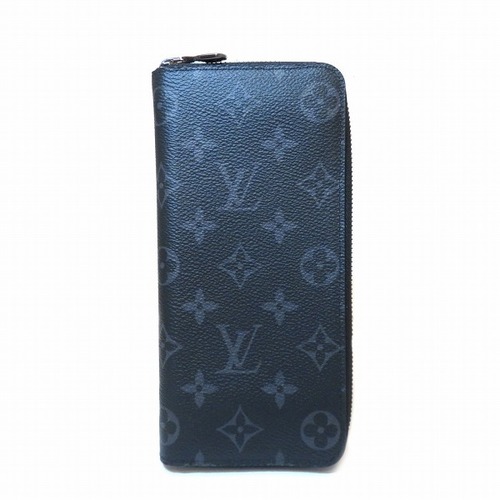 Louis Vuitton Monogram Eclipse Zippy Wallet Vertical M62295 Long Men's