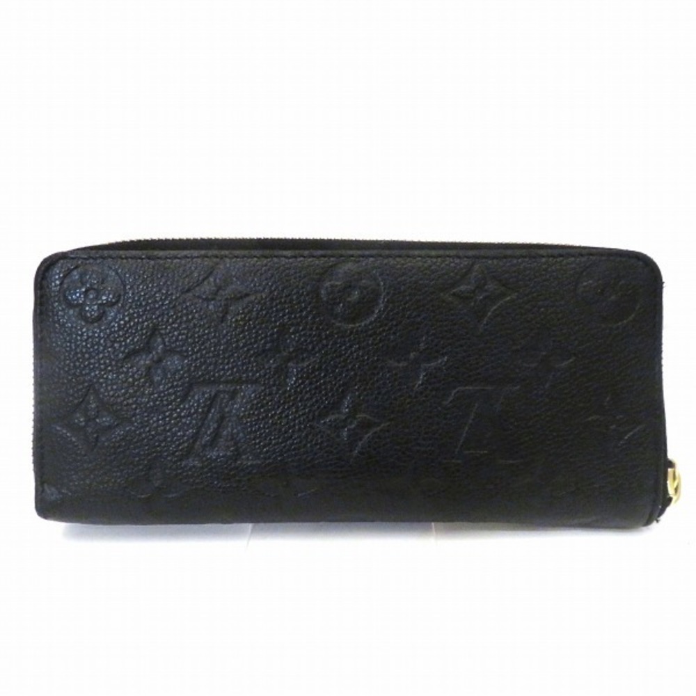 louis vuitton m60171 monogram empreinte leather black zippy