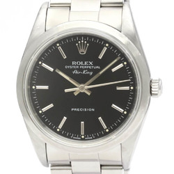 Polished ROLEX Air King 14000 X Serial Steel Automatic Mens Watch BF551873