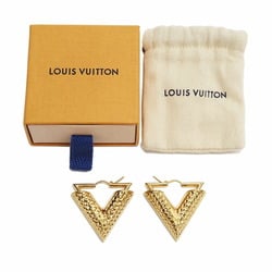 Louis Vuitton LOUIS VUITTON Brooke Dreil Essential V Earrings M64270 Gold Metal Women's